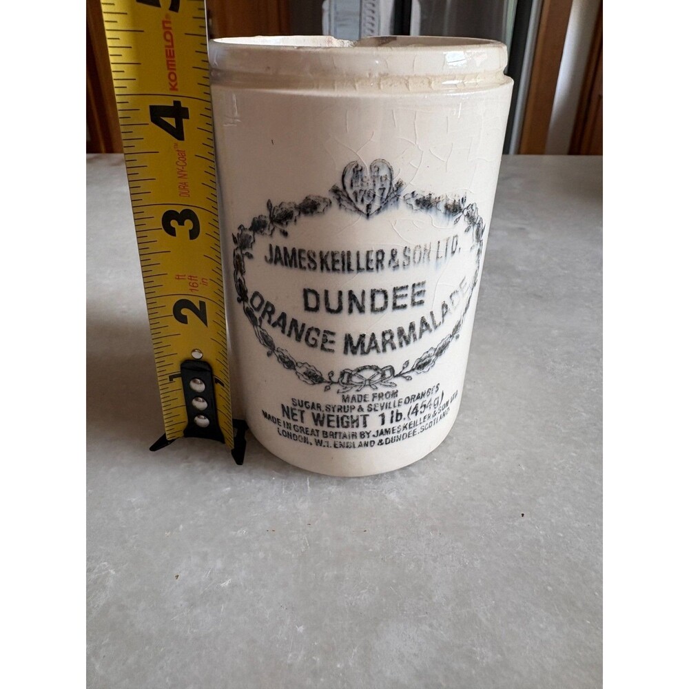 James Keiller & Son Ltd Dundee Orange Marmalade White Ceramic Jar 1 lb (454g) - Picture 4 of 6